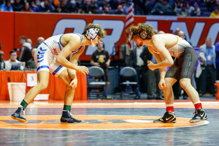 Ben Davino St. Charles East Illinois wrestling championships February 18 2023 Nate Latsch 25896